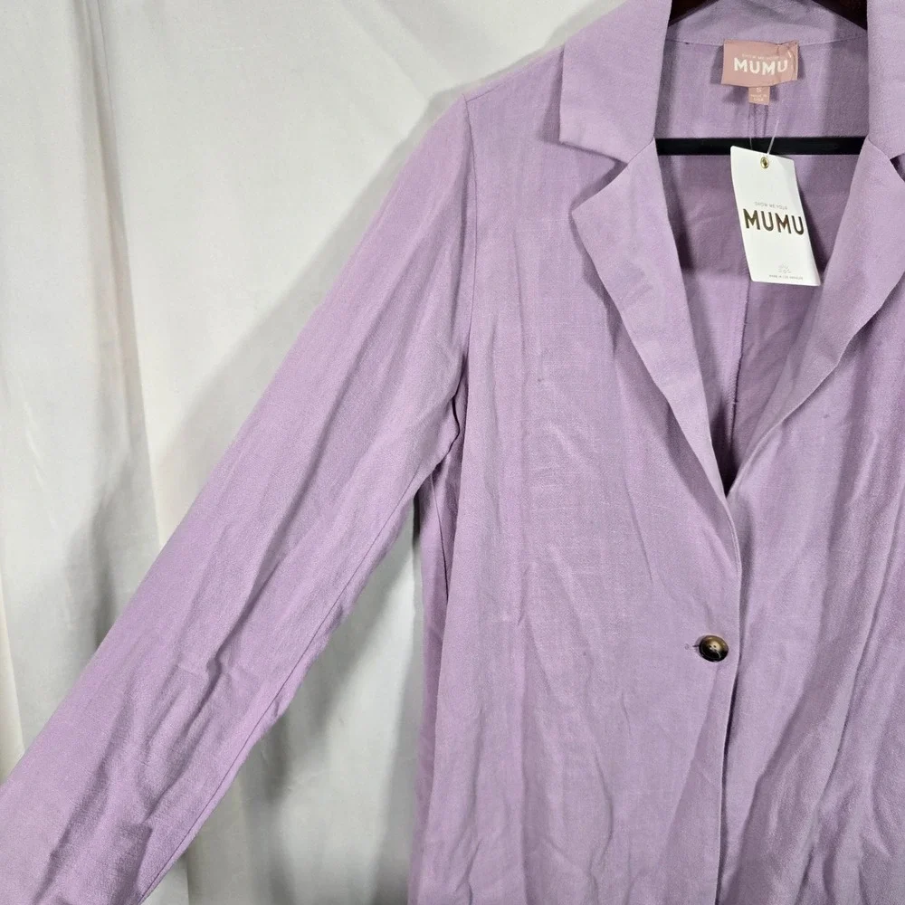 New Show Me Your Mumu Artemis Blazer size S Purple‎ Lavender Women's Jacket